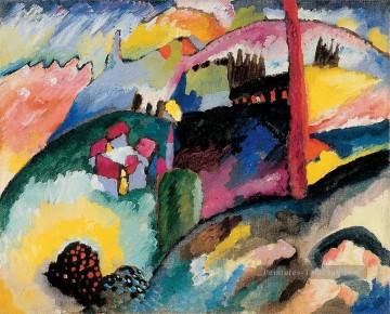 Wassily Kandinsky œuvres - Paysage avec cheminée d’usine Wassily Kandinsky